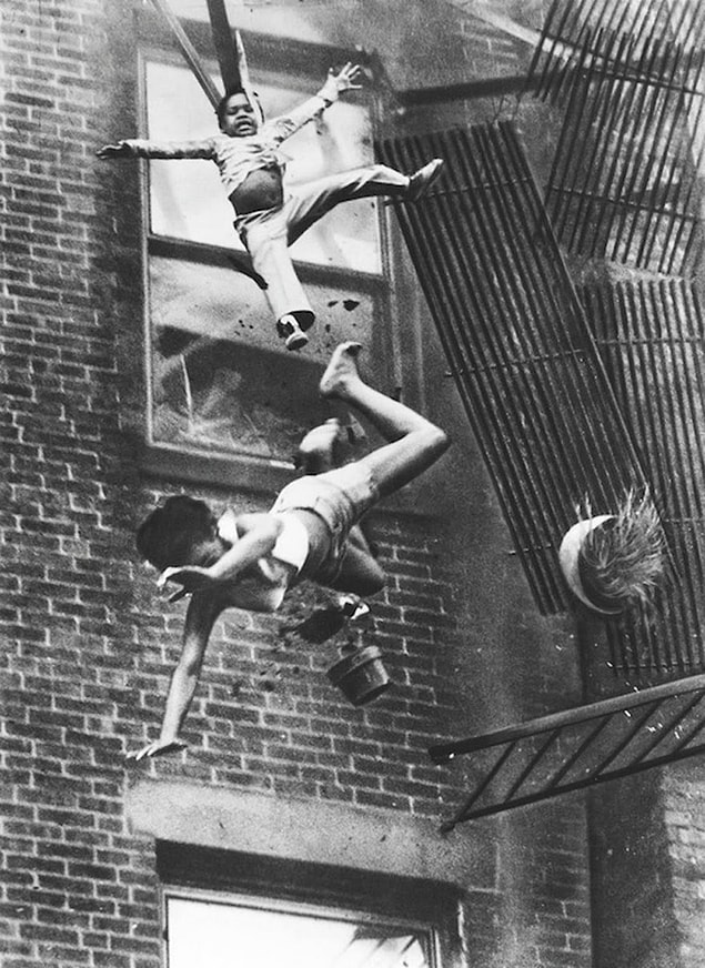 12. Fire Escape Collapse, Stanley Forman, 1975