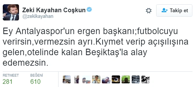 Eto'o'nun Antalyaspor'da Kalmasının Ardından Tepkisini Gizleyemeyen 14 Beşiktaş Taraftarı