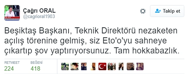 Eto'o'nun Antalyaspor'da Kalmasının Ardından Tepkisini Gizleyemeyen 14 Beşiktaş Taraftarı