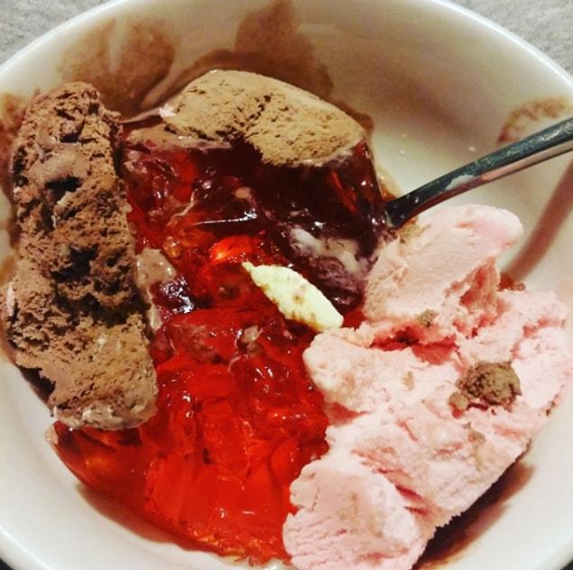 4. Pairing jelly with ice cream.