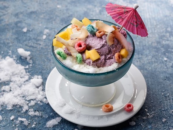 7. Еще одна уловка, чтобы мороженое не таяло в пиалке!