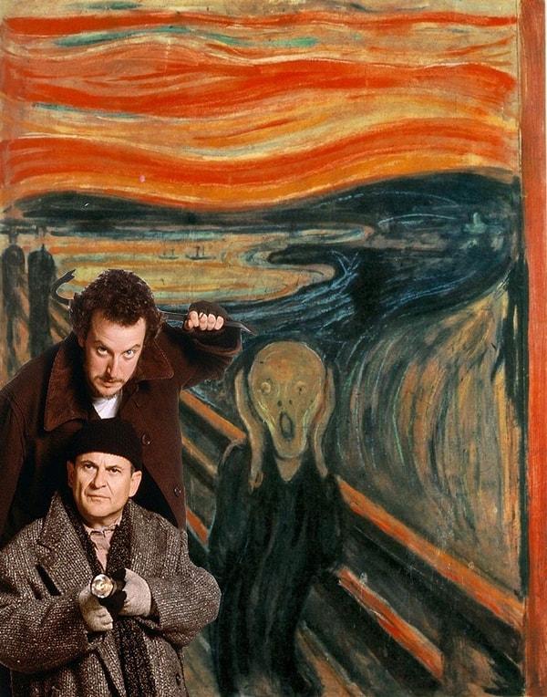 8. Çığlık (Edvard Munch) + Marv & Harry (Evde Tek Başına)