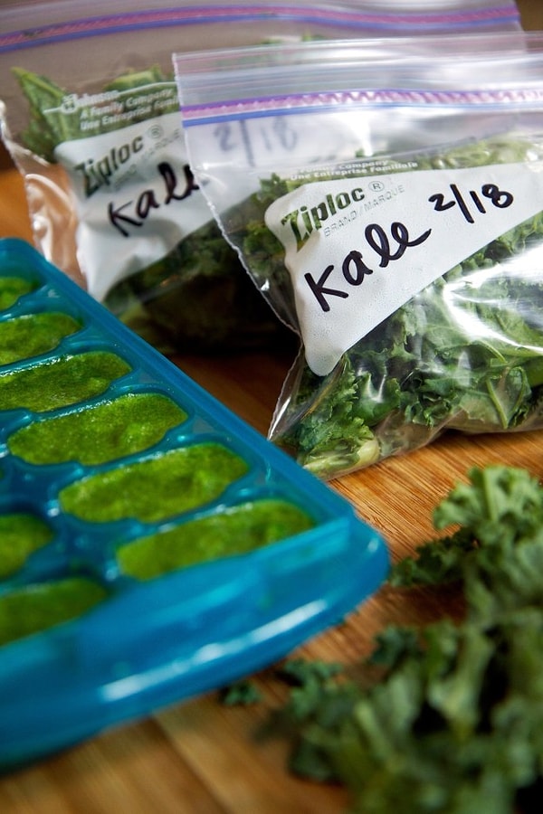 7. Пюре из любимой зелени для добавления в зеленые смузи