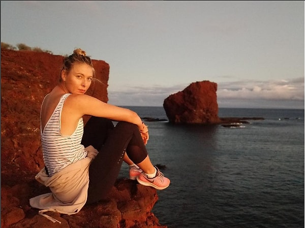 4. Известная теннисистка Мария Шарапова отлично оторвалась на Гавайях