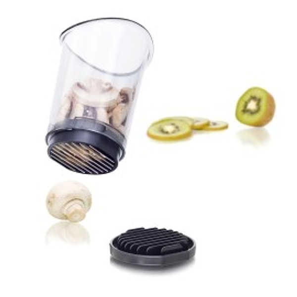 11. Это устройство при простом нажатии на фрукт или овощ с легкостью порежет его на кусочки