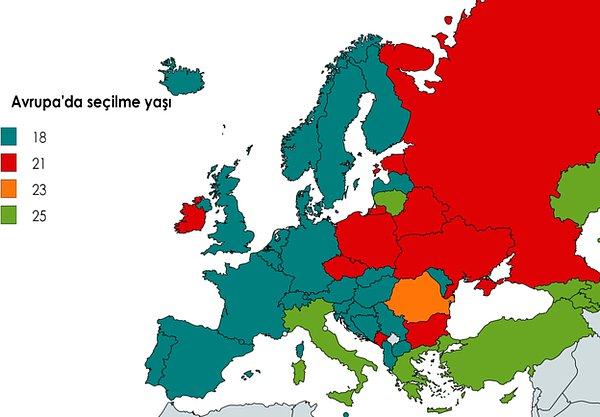 Avrupa ülkeleri arasında ise en yaygın olan sınır 18 yaş.