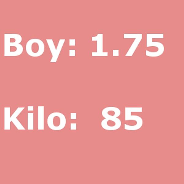 Boy 1.75 Kilo: 85