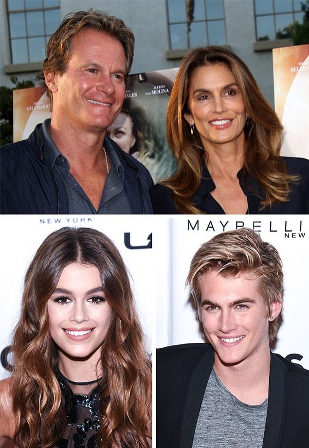 1. Kaia and Presley Gerber (Cindy Crawford and Rande Gerber's children)