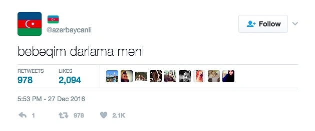 Azerbaycanlı Hesabından Size Azerice'yi Daha da Sevdirecek 19 Yaxşı Tweet