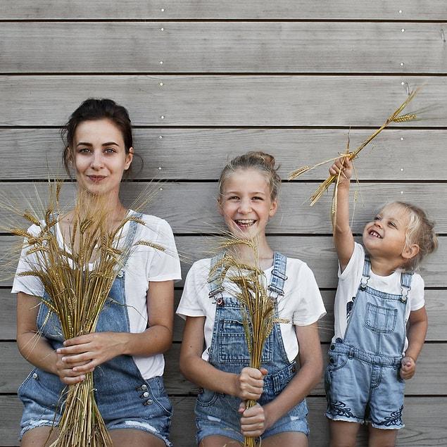 "The most rewarding part of being a mother is watching them both grow into the smart, funny, and completely bonkers young ladies that they are."