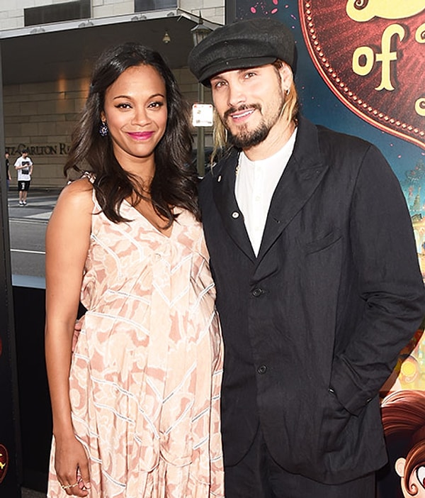 5. Зои Салдана вышла замуж в 35 лет