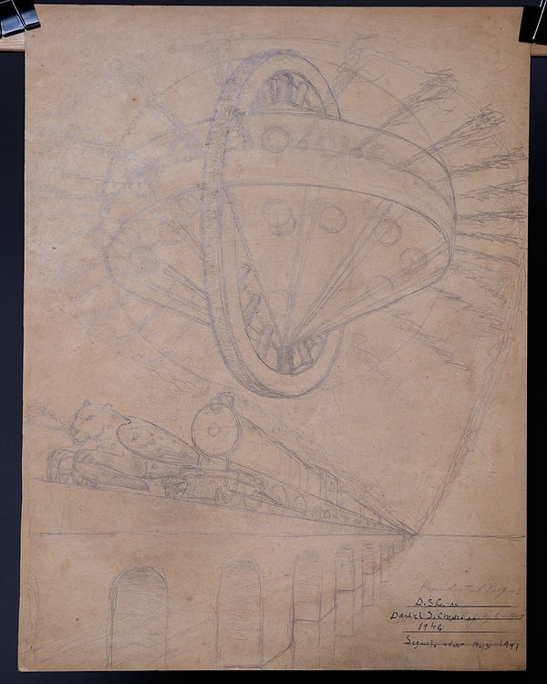 17. Здесь художник использует все свои способности, чтобы изобразить объект, застывший в небе.