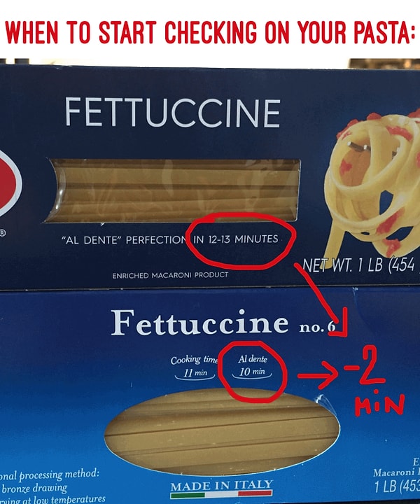 6. Не проверять, готовы ли макароны/спагетти