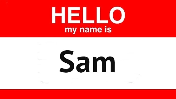 Привет! Вас зовут Сэм :)