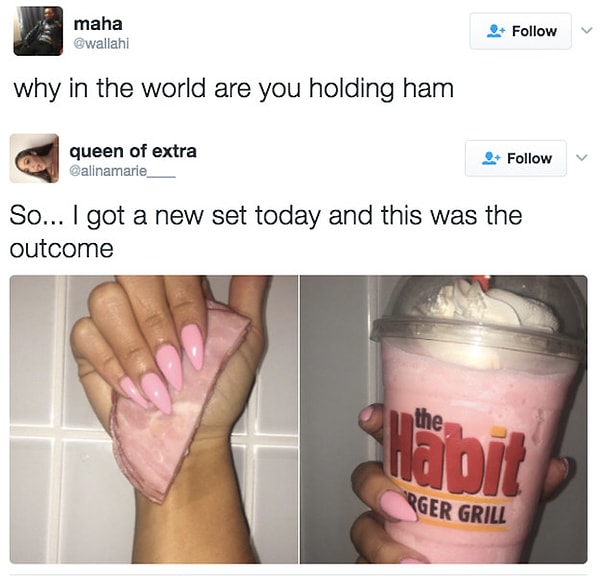 13. Зачем ты держишь ветчину?