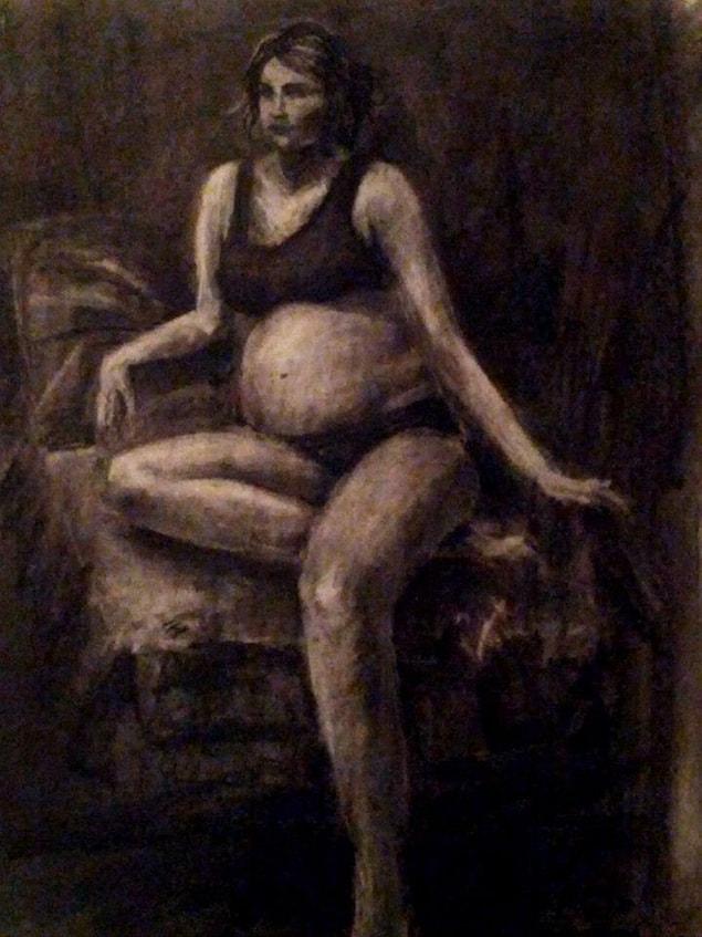 16. Still continued charcoal drawing.