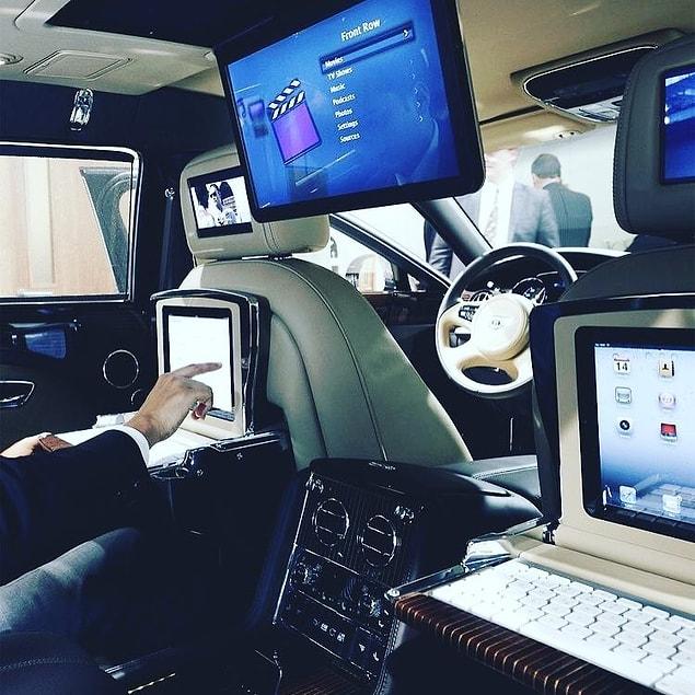 13. “Let’s see how many more screens I can fit into this car.”
