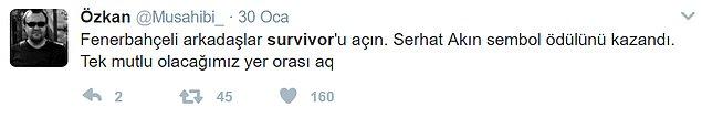 Ligde takımları kötü giden bazı Fenerbahçeliler de teselliyi Serhat Akın'da bulmuş gibi görünüyor.