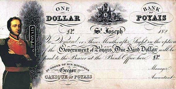 McGregor kendi ülkesinin parası olduğunu iddia eden bir banknotu bile ortaya sürmüştü.