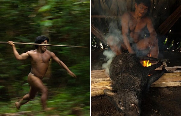 13. А вот так — процесс охоты и приготовления трапезы.