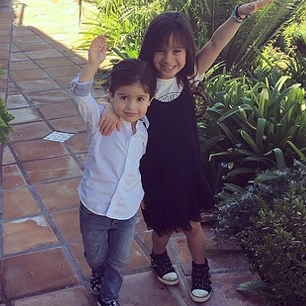 5. Джиа и Доминик — дети Марио Лопес и Кортни Масса