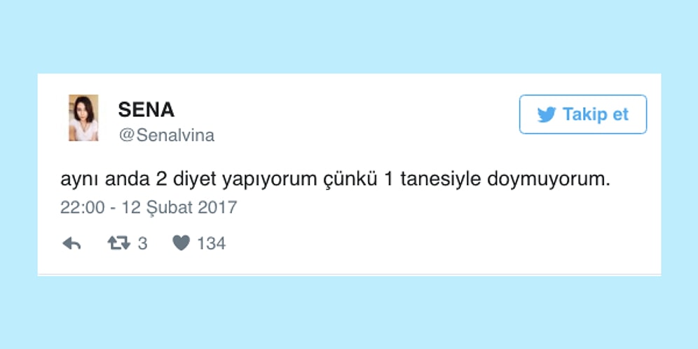 Twitter'dan Diyete İsyan Eden, Düşük Kalorili ve Bol Mizahlı 15 Paylaşım