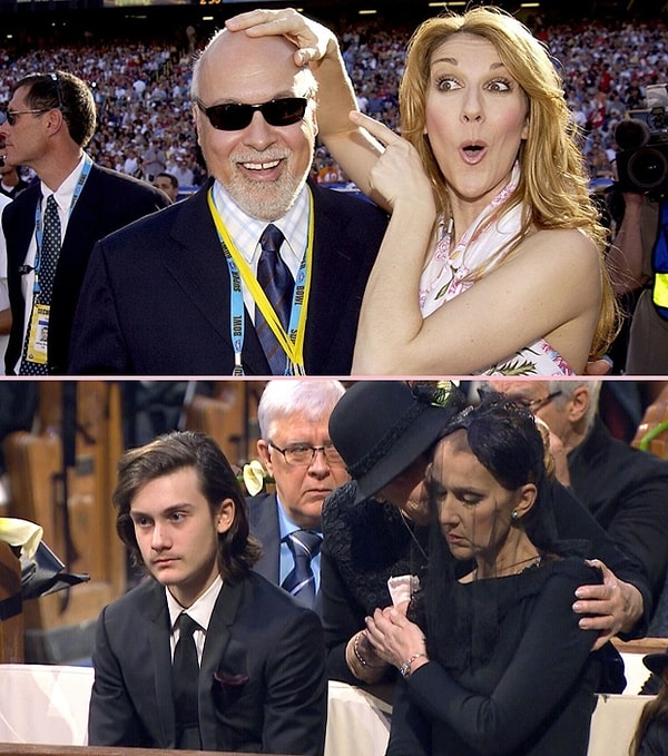 8. Céline Dion, eşi René Angélil ile 22 yıldır evliydi. Kanser onları da ayırdı.