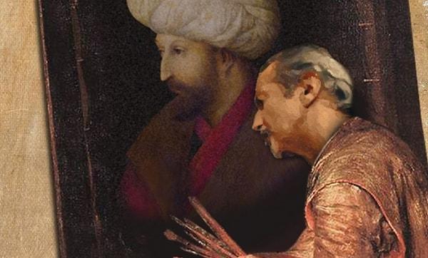 12. Gentile Bellini'nin çizdiği Fatih Sultan Mehmed portresi aslıyla pek uyumlu değil...