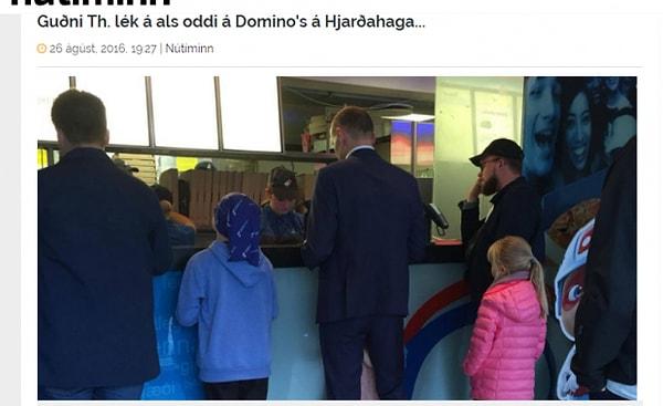 Başbakanın pizzaya karşı ilgisi tüm İzlanda'da bilinen bir gerçek.