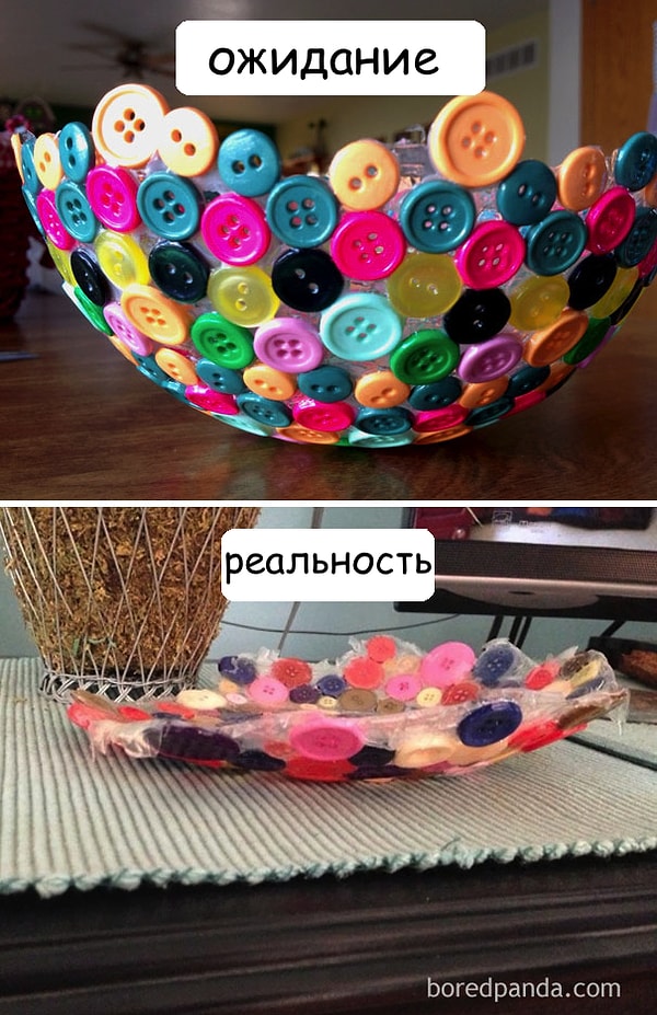 3. Чаша из пуговиц
