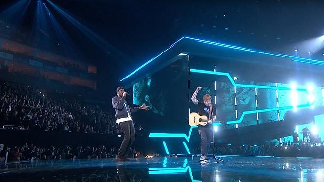 Brit Müzik Ödülleri'nde Ed Sheeran ve Stormzy'den 'Castle On The Hill' ve 'Shape Of You' Performansı