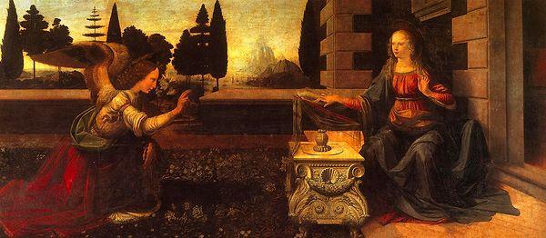 1. Leonardo da Vinci, “Annunciation,” 1472