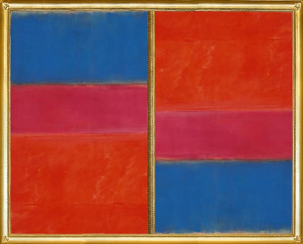 2. Картина Марка Ротко "№ 1 (Королевский красный и синий)". С какой стороны подделка?