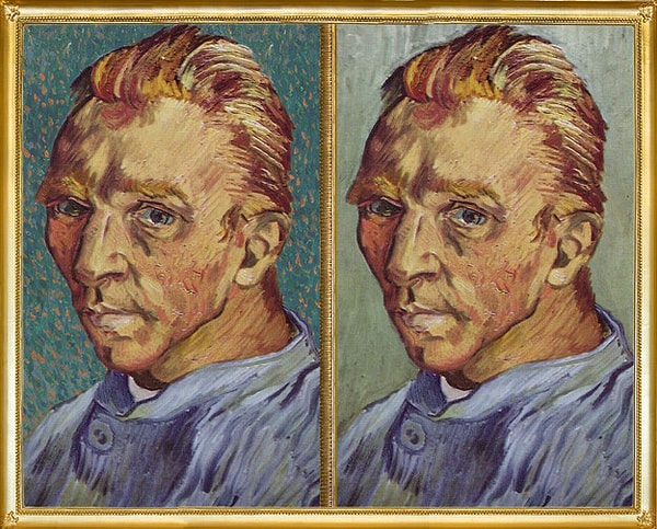 4. Ну как же без Ван Гога? Который из его автопортретов подлинный?