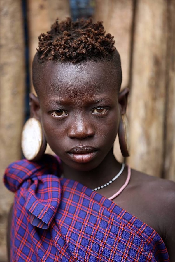 9. Девушка народа Мурси, Эфиопия