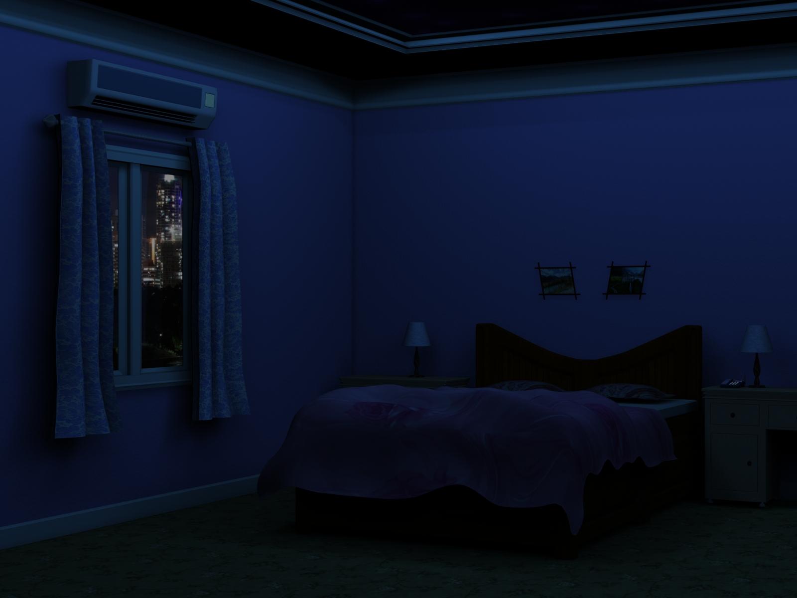 Фото спальни для гача лайф ночью