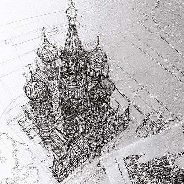 1. Aziz Basil Katedrali - Moskova, Rusya