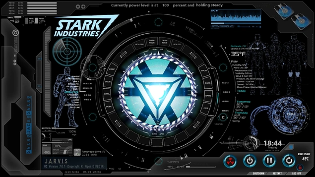Tony Stark'ın kişisel asistanı Jarvis'in adı, Just a Rather Very Intelligent System'ın (Yalnızca Oldukça Akıllı Bir Sistem) kısaltmasından oluşuyor.
