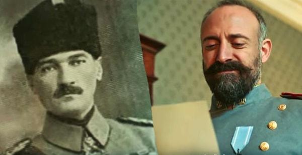 Halit Ergenç'in Albay Cevdet rolü o kadar başarılı ki, Mustafa Kemal Atatürk'ün fotoğrafı ile olan sahnesi tüylerimizi diken diken etmeye yetti.