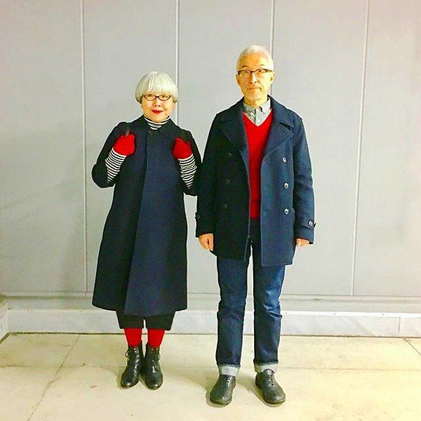2. Kıyafetleri konusunda koordineli çalışan bu minnoş çift Japonya'nın en tarz çifti olabilir!