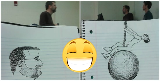 Студент рисовал своего занудного профессора весь семестр, и вот, что из этого вышло...