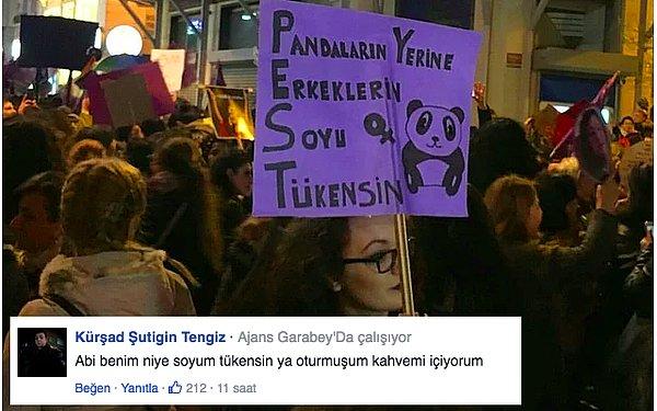 19. Feministlerin 8 Mart Gece Yürüyüşünden Atarlı Giderli 25 Pankart