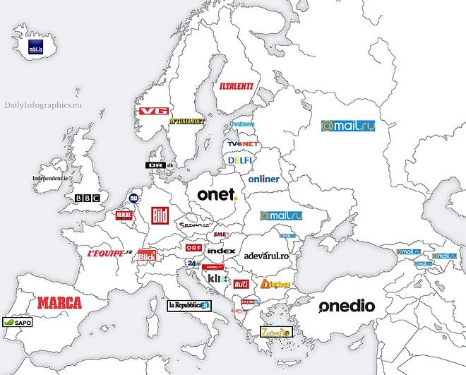 Birbirinden İlginç Bilgilerle Dolu 28 Avrupa Haritası