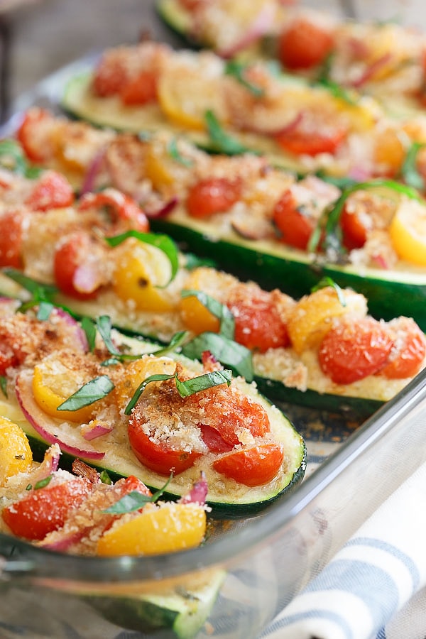 4. Хрустящие цукини с помидорами