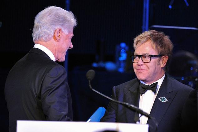 3. Elton John & Bill Clinton