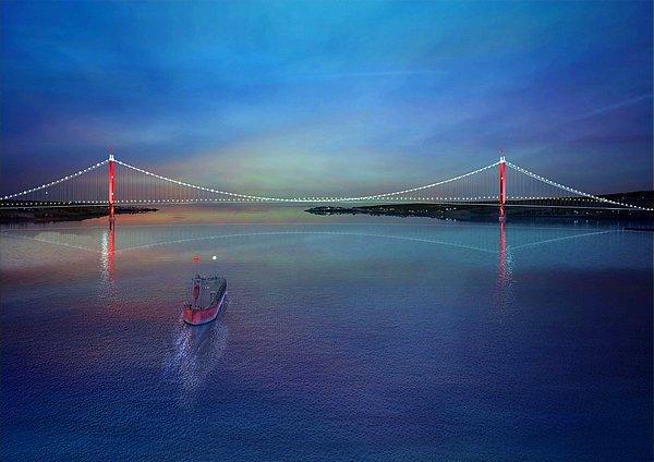 3. Çanakkale Boğazı'nın ilk, Marmara Bölgesi'nin de 5. asma köprüsü olacak...