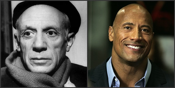 13. Пабло Пикассо был все еще жив, когда родился Дуэйн "Скала" Джонсон