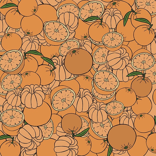 6. Вы почти справились: есть ли среди этих апельсинов те, что на тон темнее остальных? И если есть, то сколько?