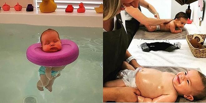 Dünyalar Tatlısı Bebeklerin İlk Spa ve Yüzme Deneyimlerinden Harika Kareler
