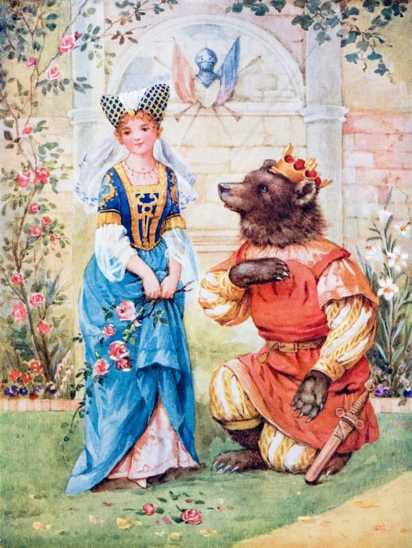 5. Здесь мы видим рыженькую Белль и еще одного медведя, на этот раз одетого. Какая прекрасная парочка!